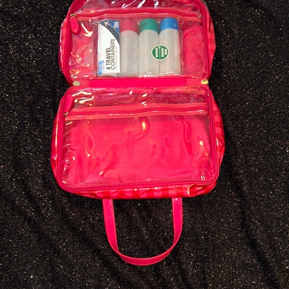 Victoria's Secret Red Striped Bag - Picture 4 of 9